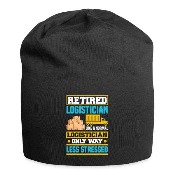 Logistics Logistician Retired Logistician - Jersey Beanie - black - Front