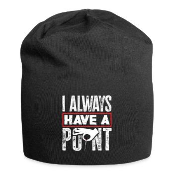 Acupuncture Acupuncturist I Always Have A Point - Jersey Beanie - black - Front