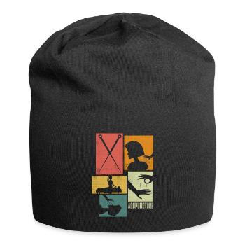Acupuncturiste Acupuncture Silhouettes - Bonnet en jersey - noir - Devant