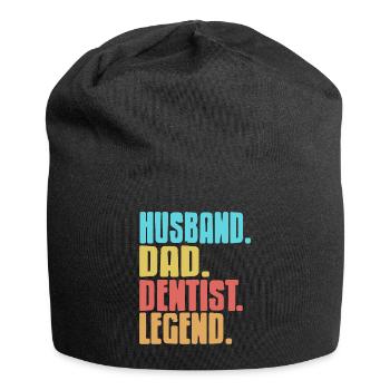 Husband. Dad. Dentist. Legend. Awesome T-Shirt - Jersey-Beanie - Schwarz - Vorne