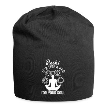 Médecine énergétique Reiki Soul Praticien Énergie - Bonnet en jersey - noir - Devant