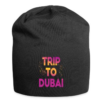 Voyage à Dubaï - Bonnet en jersey - noir - Devant