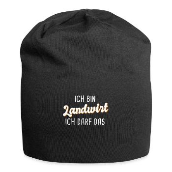 Landwirt - Jersey-Beanie - Schwarz - Vorne