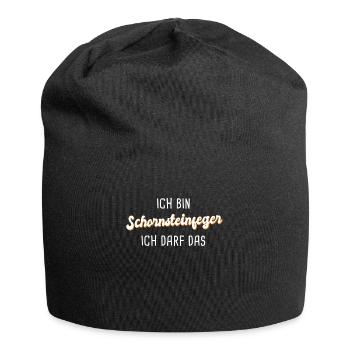 Schornsteinfeger - Jersey-Beanie - Schwarz - Vorne