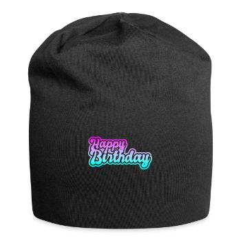 Bon anniversaire - Bonnet en jersey - noir - Devant