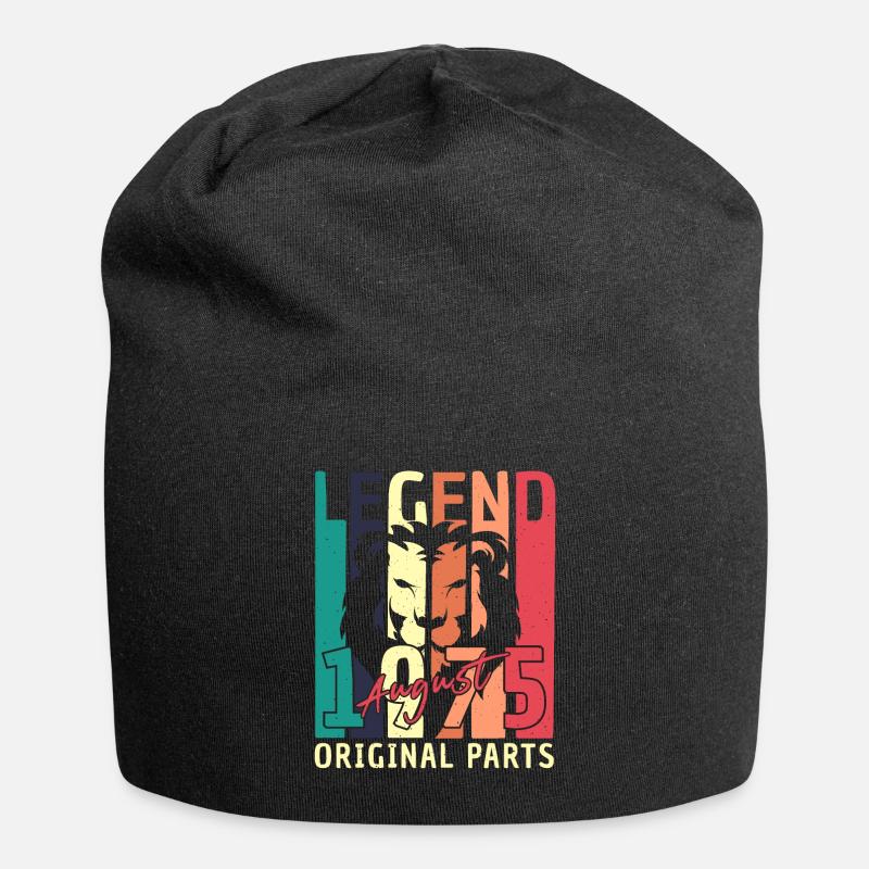 1975 En août Rétro - Bonnet en jersey - noir