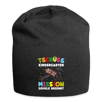 Tschüss Kindergarten Mission Schule Beginnt - Jersey-Beanie - Schwarz - Vorne
