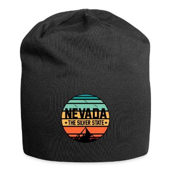 Nevada Das Silberne Staatsgeschenk - Jersey-Beanie - Schwarz - Vorne