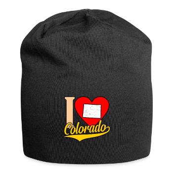 I Heart colorado cadeau - Bonnet en jersey - noir - Devant
