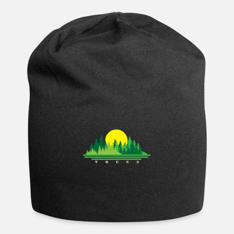 Tree - Jersey Beanie - black