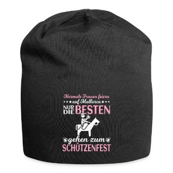 Sportschütze Normale Frauen Sportschießen - Jersey-Beanie - Schwarz - Vorne