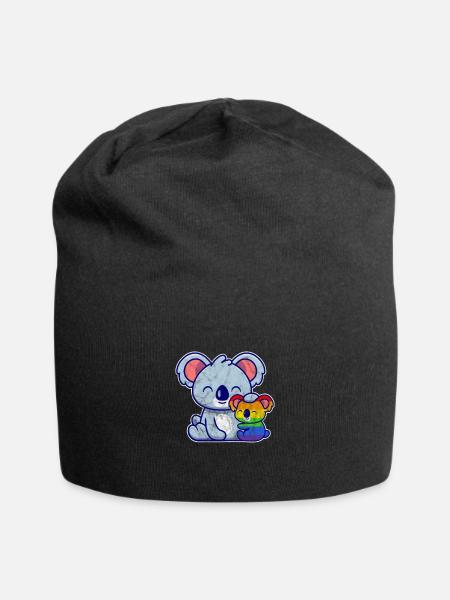 Koala LGBT - Jersey-Beanie - Schwarz