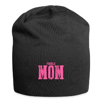 Caniche maman Chien - Bonnet en jersey - noir - Devant