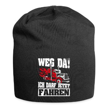LKW Führerschein Bestanden Weg Da! Geschenk LKW-Fa - Jersey-Beanie - Schwarz - Vorne
