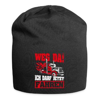LKW Führerschein Bestanden Weg Da! Geschenk LKW-Fa - Jersey-Beanie - Schwarz - Vorne