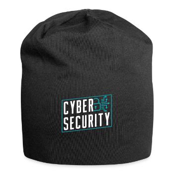 Cybersecurity Hack Hacking Hacker IT Security - Jersey Beanie - black - Front