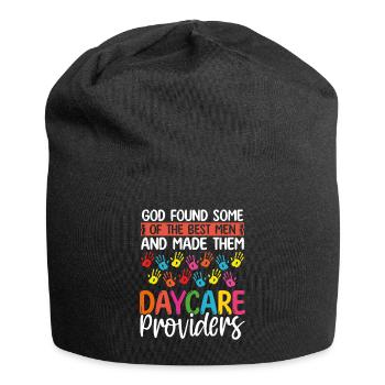 Childcare Teacher God found Men Daycare Provider - Jersey-Beanie - Schwarz - Vorne