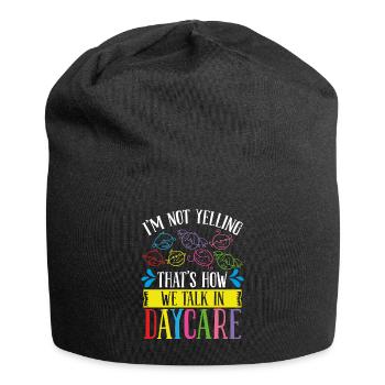 Garderie Provier Je ne crie pas Enseignant de garde d’enfants - Bonnet en jersey - noir - Devant