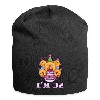 Age 32 Year Old Birth Born Cryptocurrency Money - Jersey-Beanie - Schwarz - Vorne