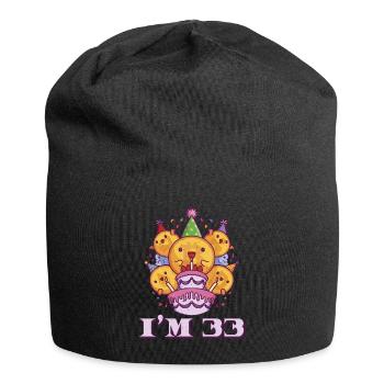 Age 33 Year Old Birth Born Cryptocurrency Money - Jersey-Beanie - Schwarz - Vorne
