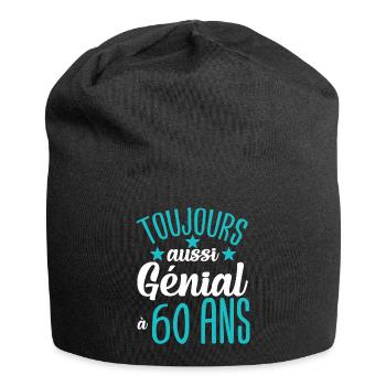 Cadeau anniversaire 60 ans rigolo homme - Bonnet en jersey - noir - Devant