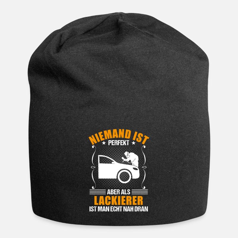 Fahrzeuglackierer Spruch Lackierer Geschenk - Jersey-Beanie - Schwarz