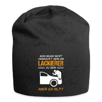 Fahrzeuglackierer Spruch Lackierer Geschenk - Jersey-Beanie - Schwarz - Vorne