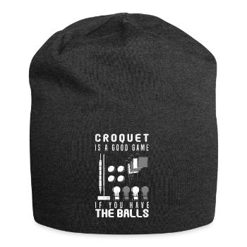 Croquet Game Balls Croquet Player Mallet & Wicket - Bonnet en jersey - charbon - Devant