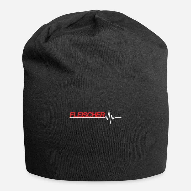 Fleischer - Jersey-Beanie - Schwarz