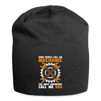 Most Important Call Me Dad Mechatroniker Kfz - Jersey-Beanie - Schwarz - Vorne