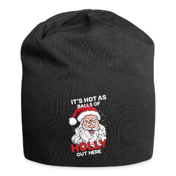 Beach Christmas Funny Hot Balls Santa Summer 2022 - Jersey-Beanie - Schwarz - Vorne