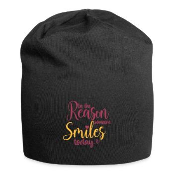be the reason someone smiles today - Jersey Beanie - black - Front