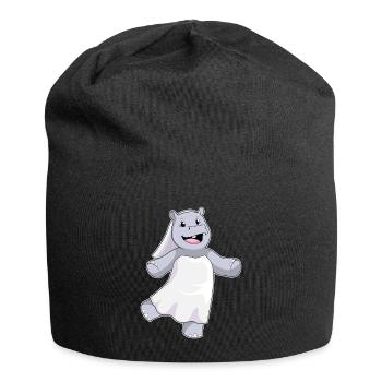 Mariage au voile nuptial de l’hippopotame - Bonnet en jersey - noir - Devant