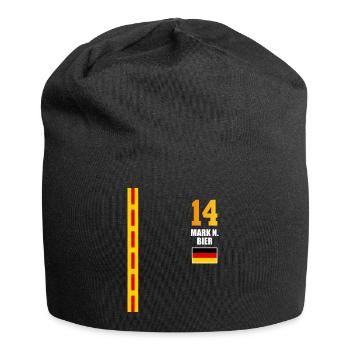 Sauftrikot Deutschland Mark N. Bier - Jersey-Beanie - Schwarz - Vorne