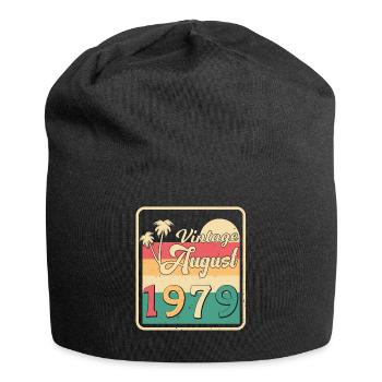 1979 Août Idée cadeau - Bonnet en jersey - noir - Devant