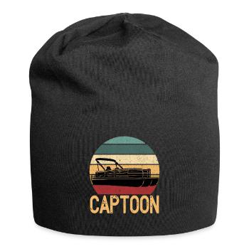 Captoon Vintage Cool Lake Bateau d’été - Bonnet en jersey - noir - Devant
