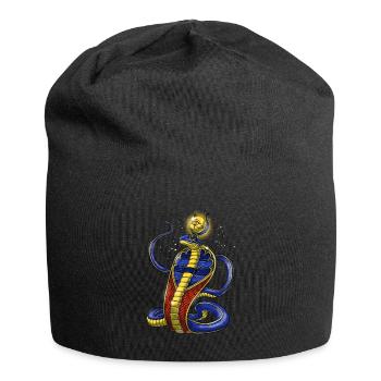 Mythologie égyptienne antique Divinité Uraeus - Bonnet en jersey - noir - Devant