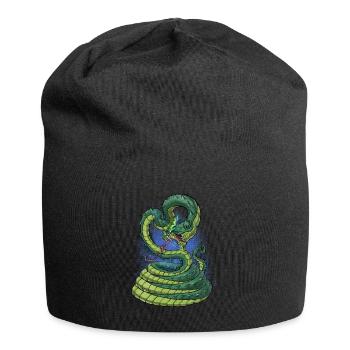 Mythologie égyptienne antique Divinité Apep - Bonnet en jersey - noir - Devant