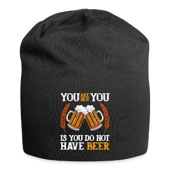 Buveur de bière Hommes Bière - Bonnet en jersey - noir - Devant