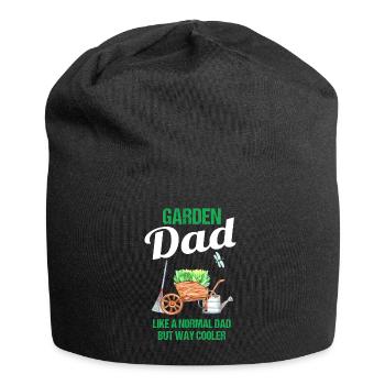 Garten Papa Lustiger Spruch Geschenk Herren - Jersey-Beanie - Schwarz - Vorne
