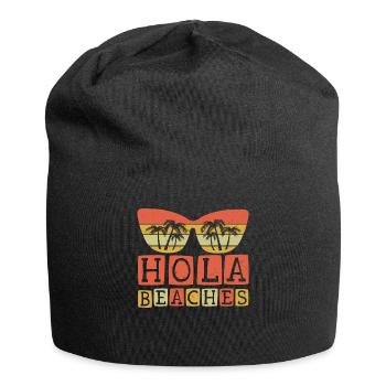 Vintage Hello Beach 2022 Tropical Hello Summer - Jersey-Beanie - Schwarz - Vorne