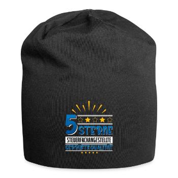 5 Sterne Steuerfachangestellte - Jersey-Beanie - Schwarz - Vorne