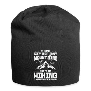 To Some They Are Just Mountains But To Me Hiking - Jersey Beanie - black - Front