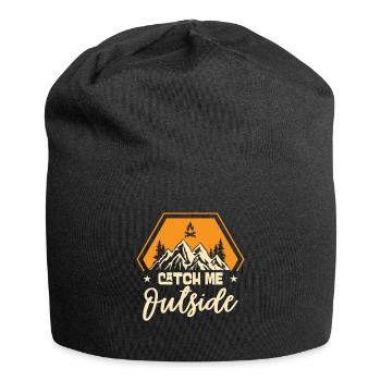 I Love Walking Outside Outdoor Berge Wandern - Jersey-Beanie - Schwarz - Vorne