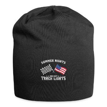 I like beer and sprint car racing and maybe 3 - Jersey Beanie - black - Front