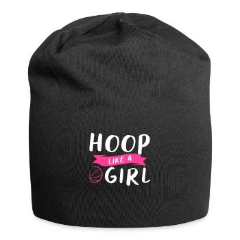 Hoop Like A Girl For A Basketball Player - Jersey Beanie - black - Front