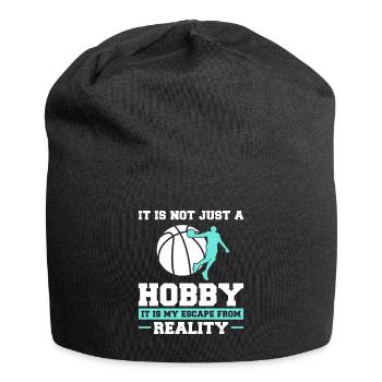 Ask Me About Basketball Actually You Don't Have To - Jersey-Beanie - Schwarz - Vorne