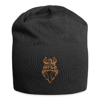Wikinger - Jersey-Beanie - Schwarz - Vorne