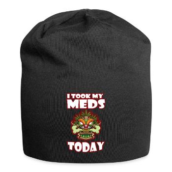 I Took My Meds Today - Jersey Beanie - black - Front