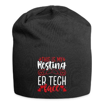 Emergency Room Nurse Resting ER Tech ER Nursing - Jersey Beanie - black - Front